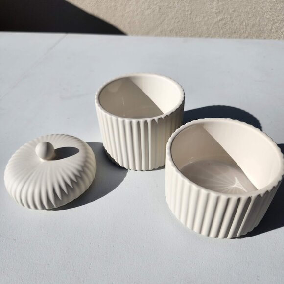 New 3 Piece Bathroom Canisters Containers Storage Canister Toiletries Personal H - Picture 6 of 15